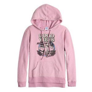 GM Official Good Vibes Pink Chevy Design Hoodie Soft & Cozy NWT